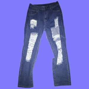 Ripped Blue Jeans